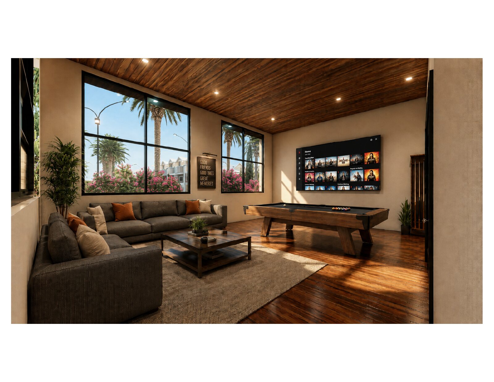 Clubhouse lounge