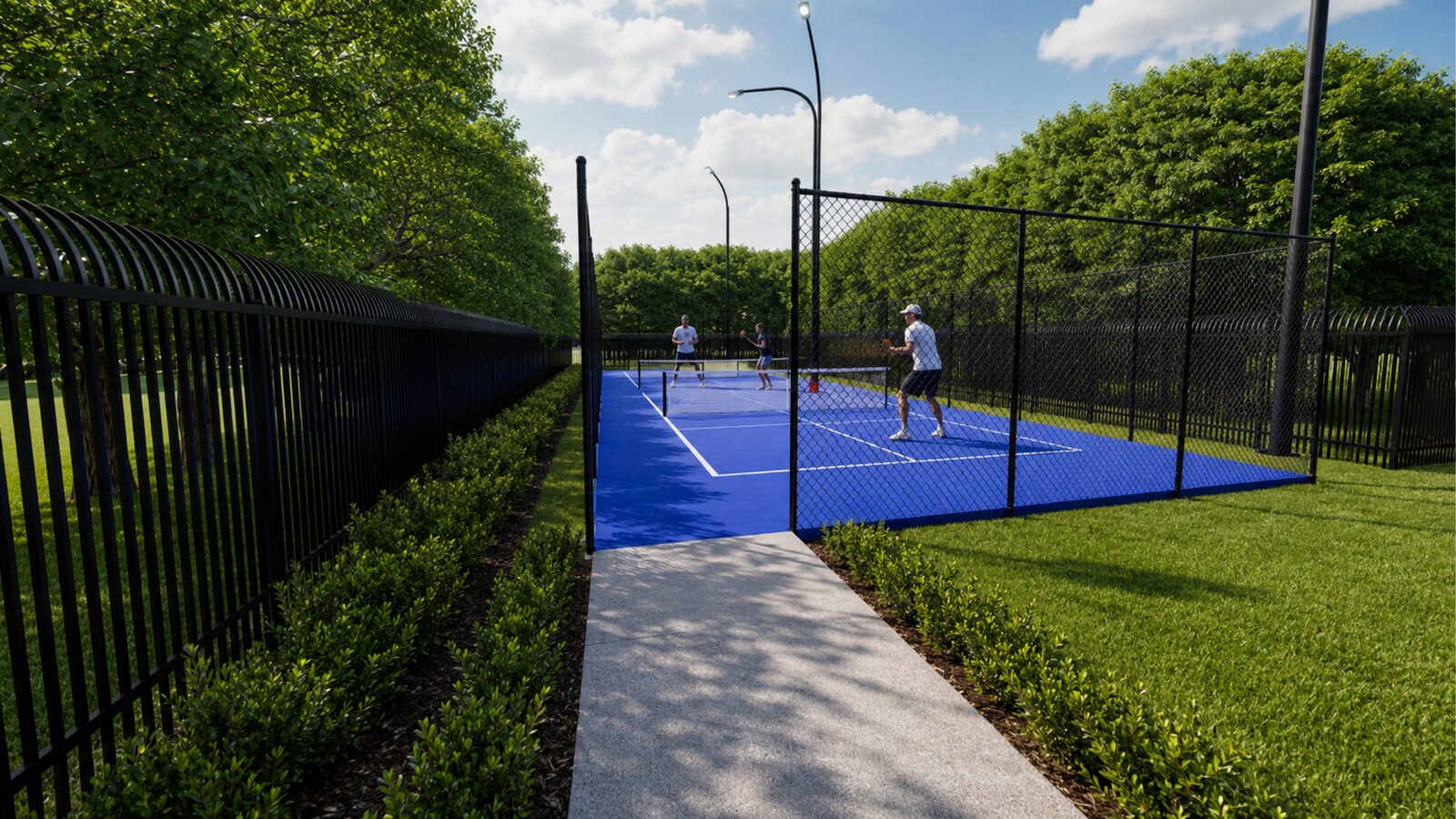 Pickleball court