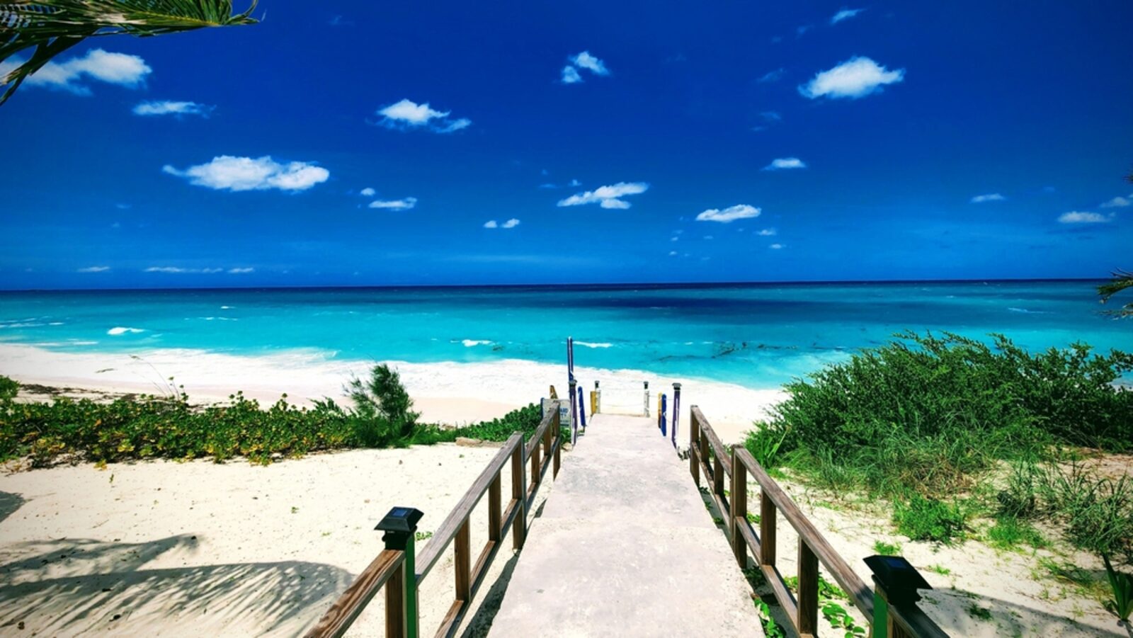 Powder-white beach